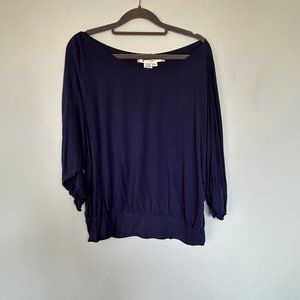 Bubble Hem, boat neck, 3/ 4Sleave t shirt